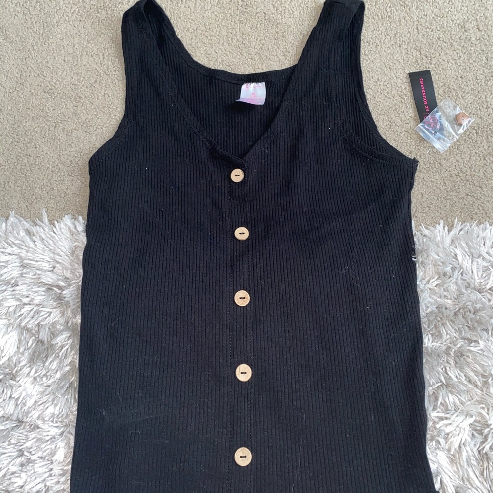 Black tank top